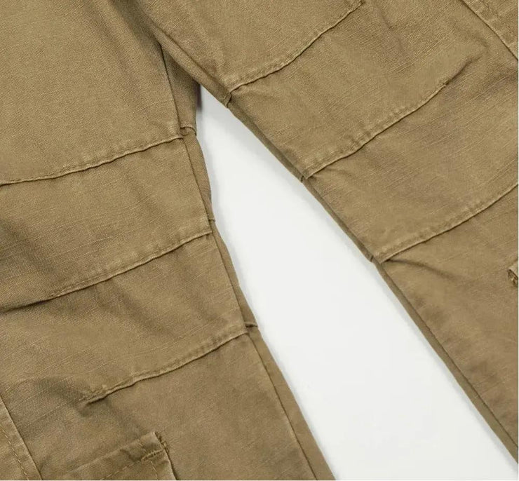 Multi-Pockets Cargo Carpenter Wide Leg Pant