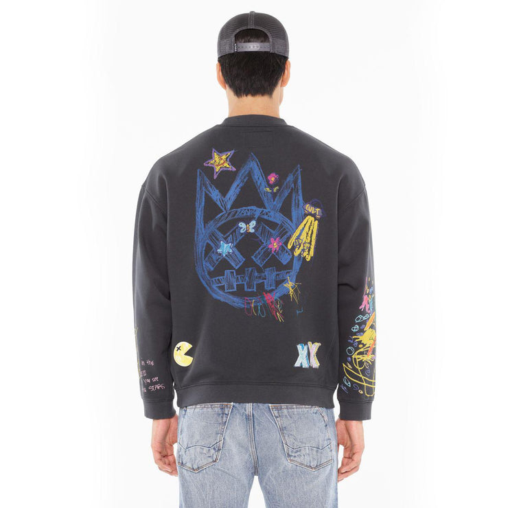NOVELTY FLEECE CREW SWEATSHIRT