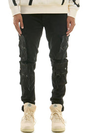 SKINNY FIT MULTI 3D CARGO JEANS KND4777