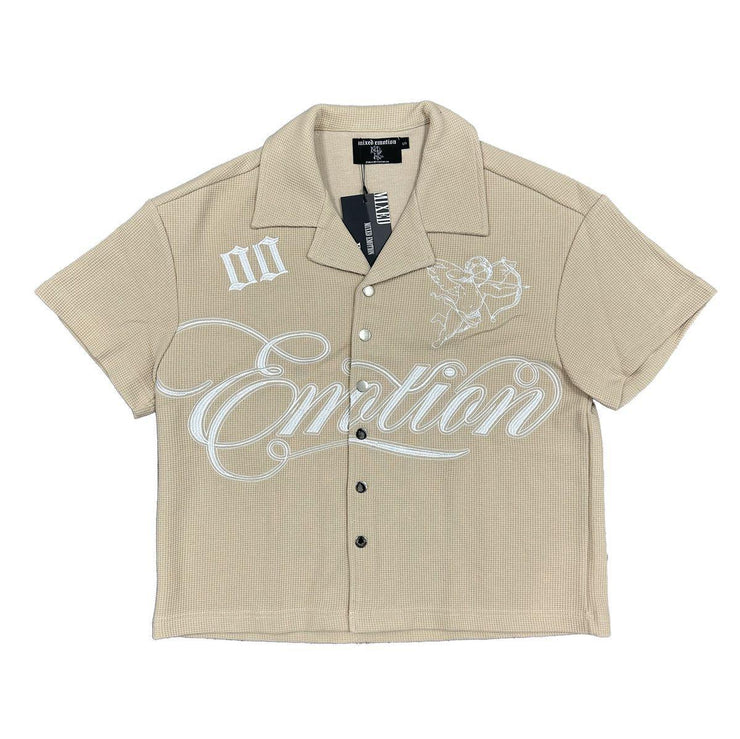 Cream Signature Button Up