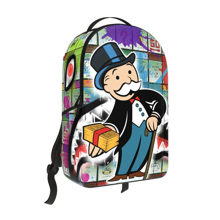 MONOPOLY MAN SPRAYED BOARD DLXR BACKPACK B7021
