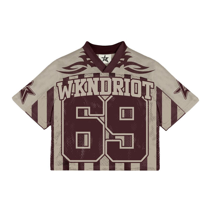 VARSITY JERSEY BURGUNDY