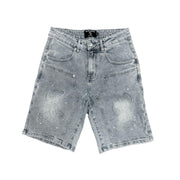 Paisley' Denim Blue Shorts