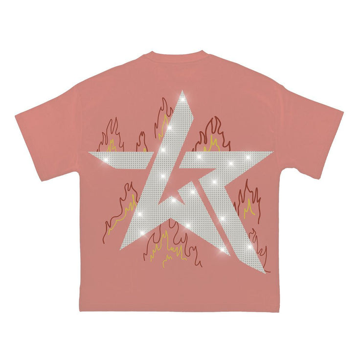 NO FEAR PEACH W/ RHINESTONE